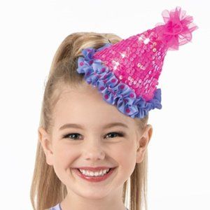 Weissman Pink Sequence Birthday Hat